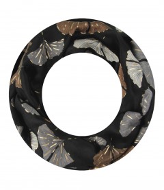 Loop Schal, schmal, schwarz