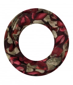 Loop Schal, schmal, weinrot