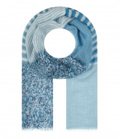 Schal, blau
