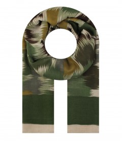 Damen Halstuch, schmal, grün