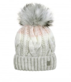 Mütze mit Teddy Innenfutter, grau