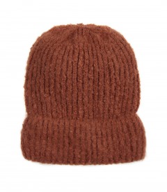 Basic Beanie Mütze, braun