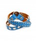 Armband, blau