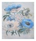 Tuch - Blumen, blau