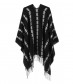 Majea Damen Poncho, schwarz