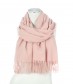 Damen Schal - einfarbiger Winterschal, rosa