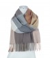 Damen Winterschal - Karo Muster, beige