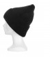 Basic Beanie Mütze - Feinstrick, schwarz