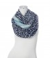 Damen Loop Schal, blau