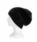 Basic Beanie Mütze - Feinstrick, schwarz