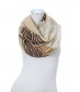 Damen Loop Schal, beige