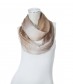 Damen Loop Schal, schmal, beige