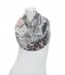 Damen Loop Schal, grau