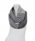 Damen Loop Schal, schmal, schwarz