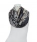 Damen Loop Schal, schwarz