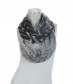 Damen Loop Schal, schmal, schwarz