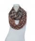 Damen Loop Schal, schmal, braun