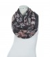 Damen Loop Schal, grau