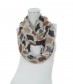 Damen Loop Schal, schmal, beige