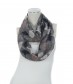 Damen Loop Schal, schmal, grau