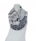 Damen Loop Schal, schmal, grau