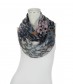 Damen Loop Schal, schmal, grau