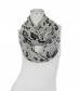 Damen Loop Schal, schmal, grau