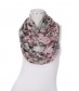 Damen Loop Schal, schmal, rosa