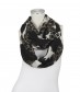 Damen Loop Schal, schmal, grau