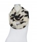 Damen Loop Schal, schmal, creme
