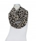 Damen Loop Schal, schmal, grau