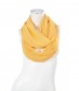 Loop Schal, schmal - einfarbig, gelb
