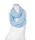 Loop Schal, schmal - einfarbig, hellblau