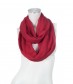 Loop Schal, schmal - einfarbig, rot