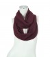 Loop Schal, schmal - einfarbig, weinrot