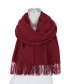 Schal, bordauxe