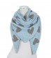 Schal, hellblau