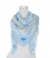 Schal, blau