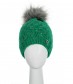 Wintermütze mit Teddy Innenfutter, grün