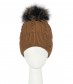 Mütze mit Teddy Innenfutter, braun