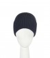 Basic Beanie Mütze - Feinstrick, navy