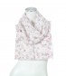 Damen Schal floral, Pailletten, alt rosa