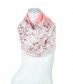 Damen Loop Schal - Blumen, Glanz, alt rosa
