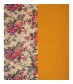 Damen Loop Schal - Blumen Muster, senfgelb