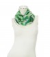 Damen Loop Schal, schmal, grün