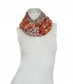 Damen Loop Schal, rot