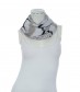 Damen Loop Schal, schmal, grau