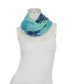 Damen Loop Schal, schmal, blau