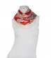 Damen Loop Schal, rot