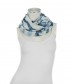 Damen Loop Schal, blau